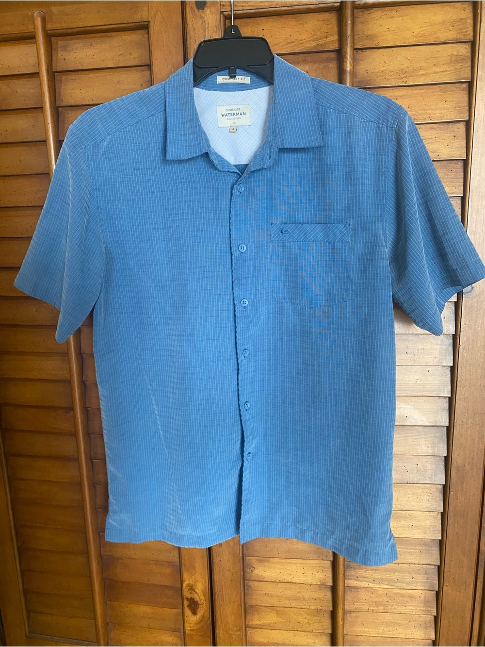 Tommy Bahama Blue Short-Sleeve Button-Up Shirt Small